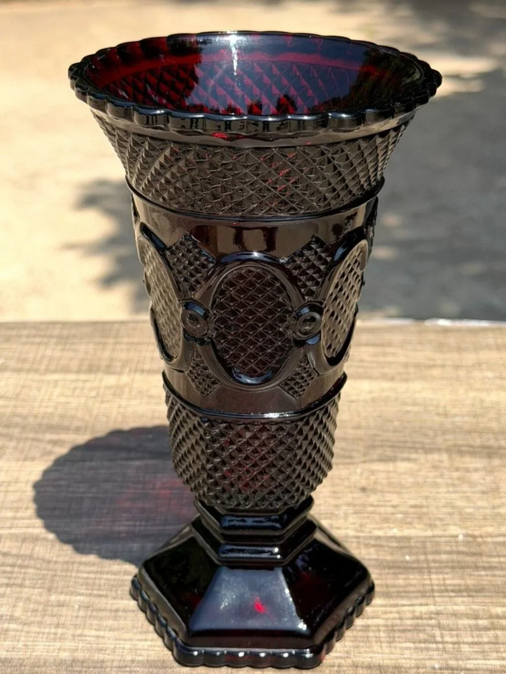 Vintage Avon 1876 Cape Cod Ruby Red Glass 8